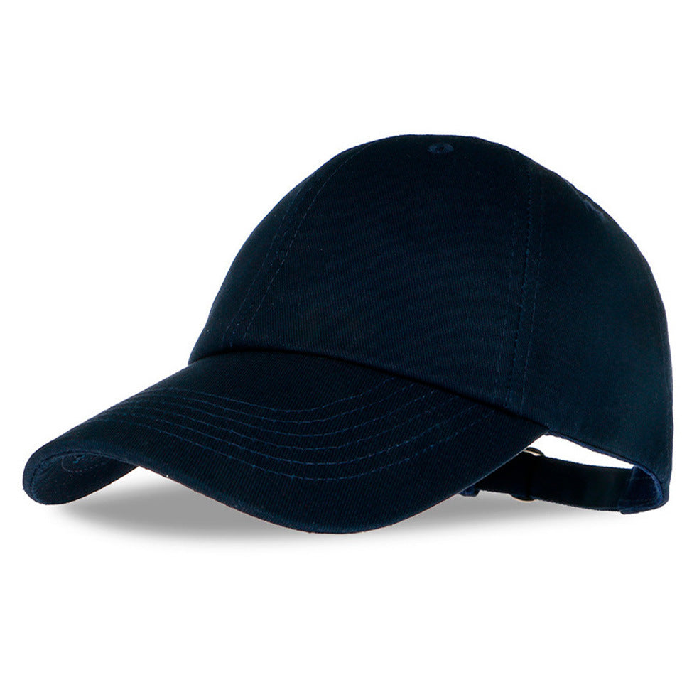 Solid Color Cotton Baseball Cap Classic Adjustable Dad Hat-xx676