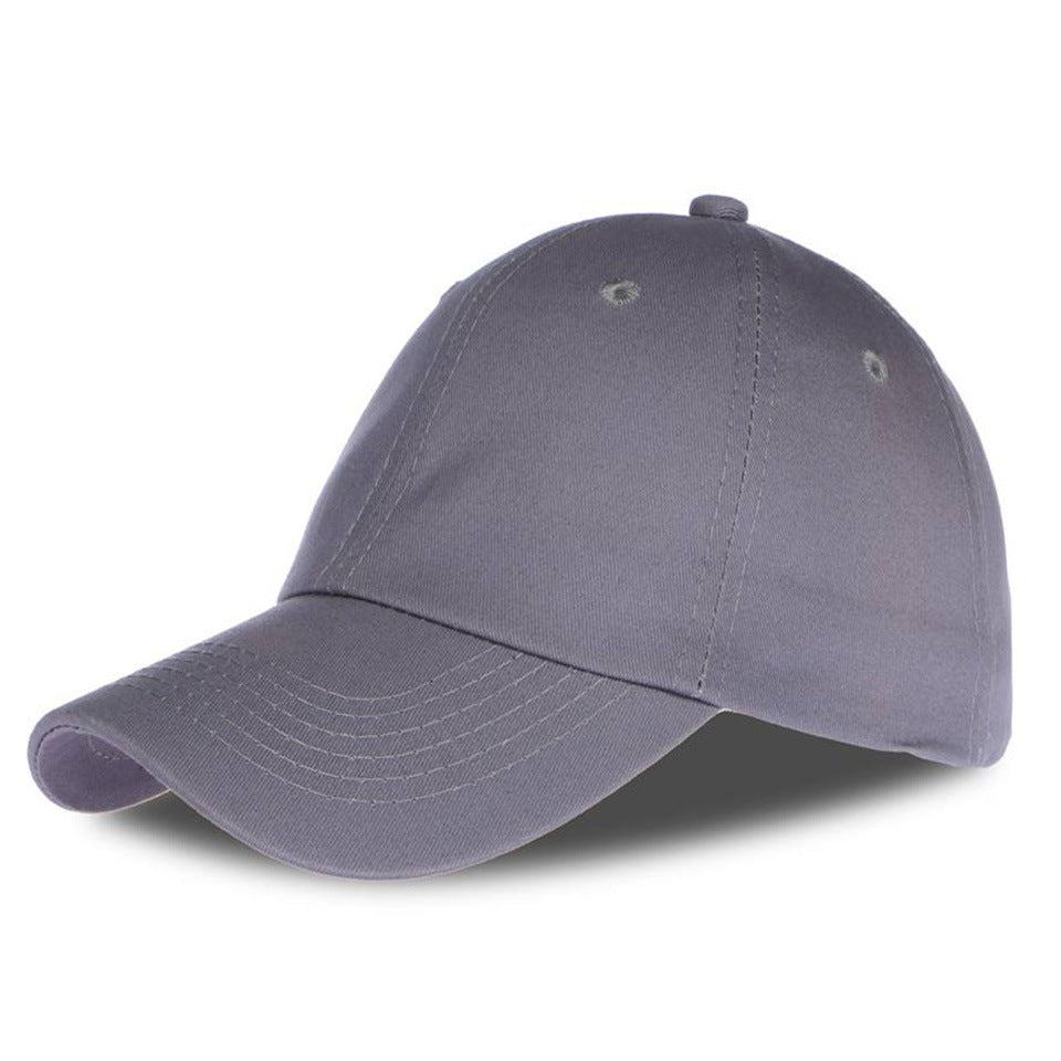 Solid Color Cotton Baseball Cap Classic Adjustable Dad Hat-xx676
