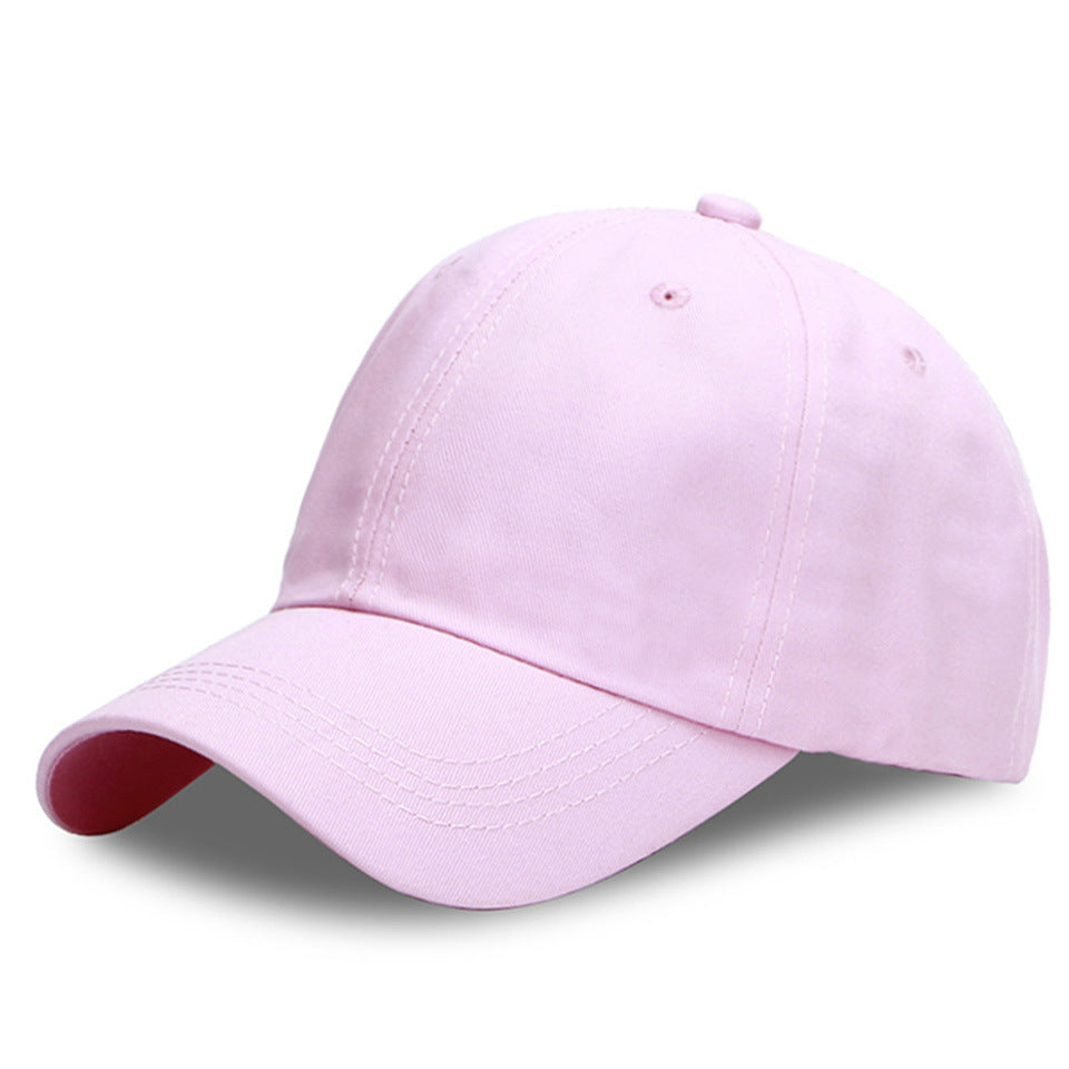 Solid Color Cotton Baseball Cap Classic Adjustable Dad Hat-xx676