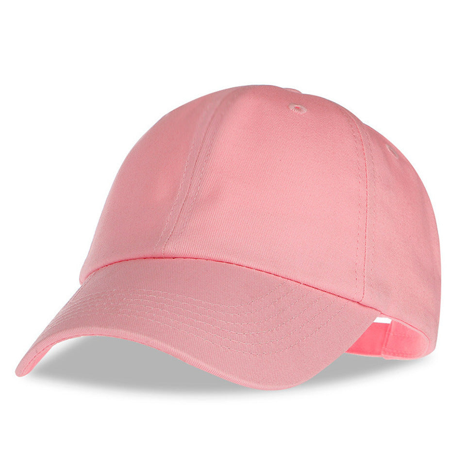 Solid Color Cotton Baseball Cap Classic Adjustable Dad Hat-xx676
