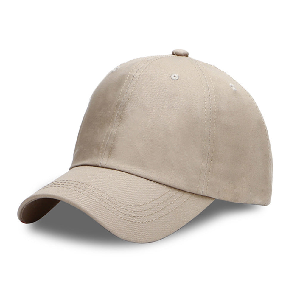 Solid Color Cotton Baseball Cap Classic Adjustable Dad Hat-xx676