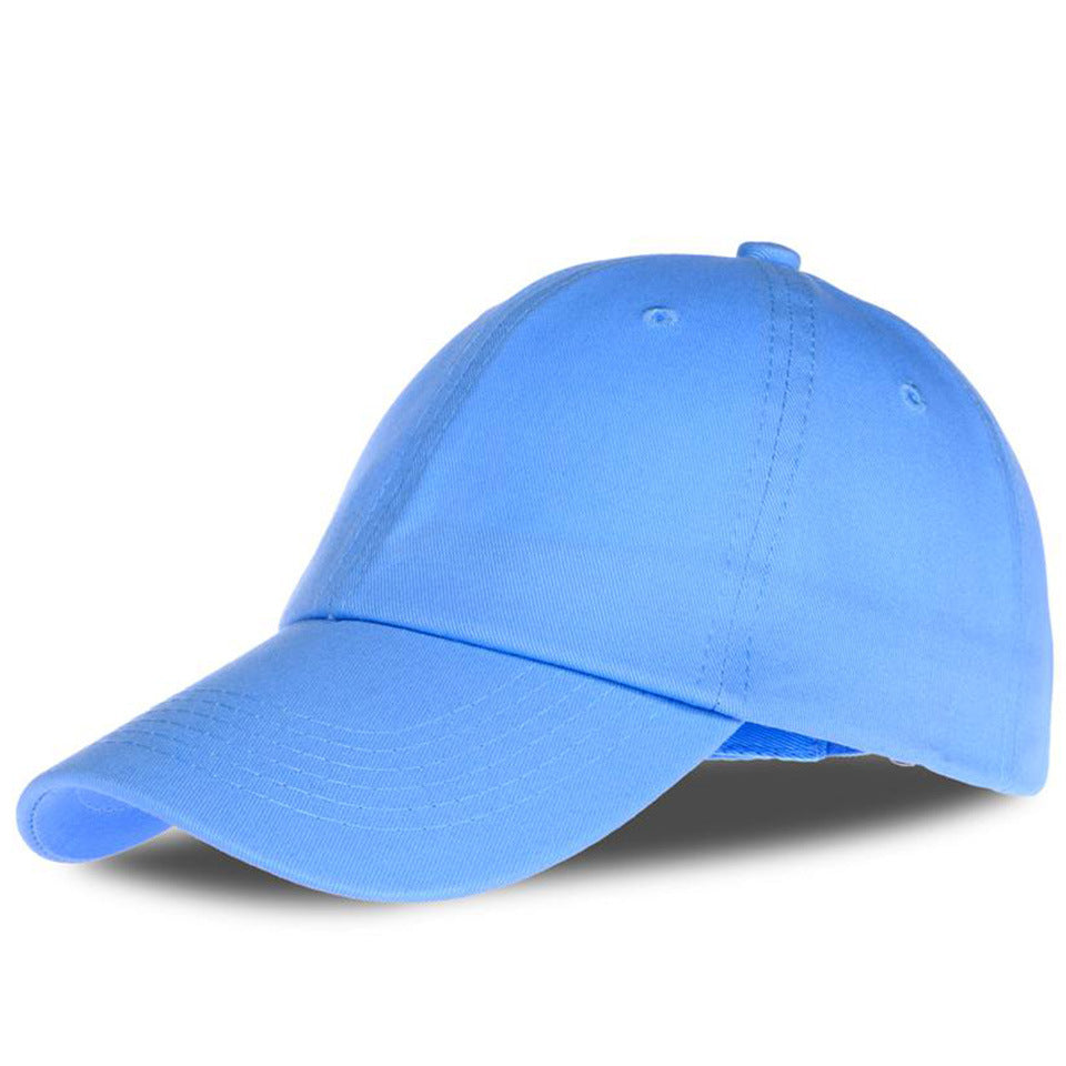 Solid Color Cotton Baseball Cap Classic Adjustable Dad Hat-xx676