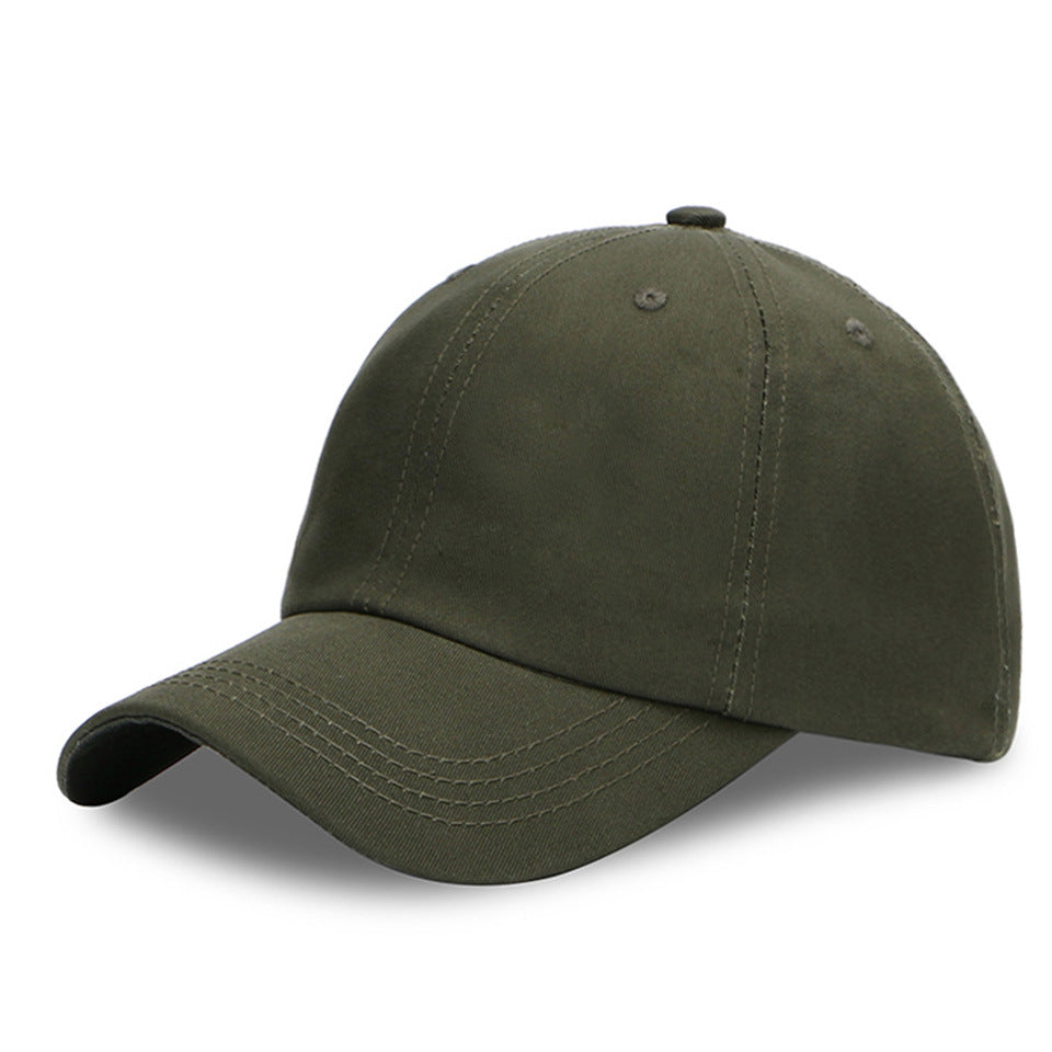 Solid Color Cotton Baseball Cap Classic Adjustable Dad Hat-xx676