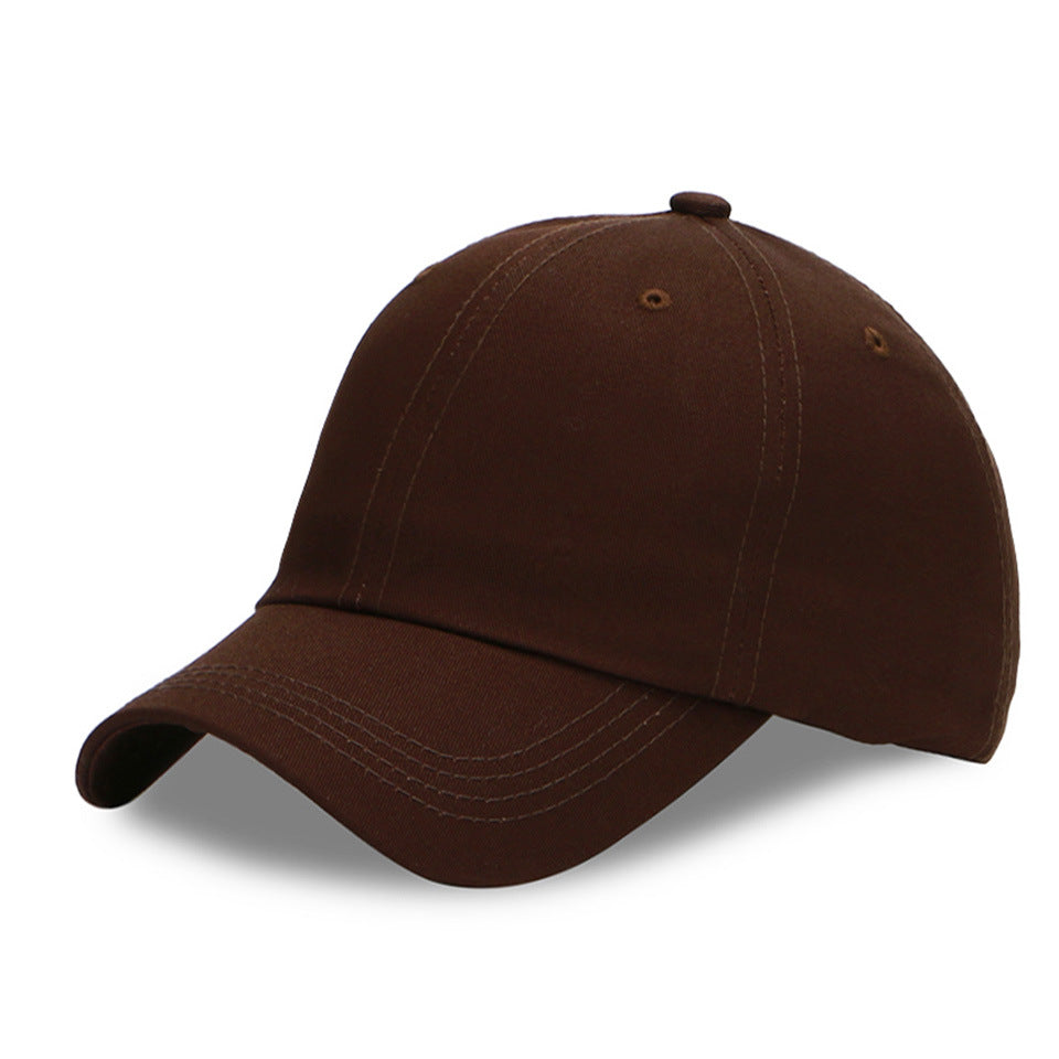 Solid Color Cotton Baseball Cap Classic Adjustable Dad Hat-xx676