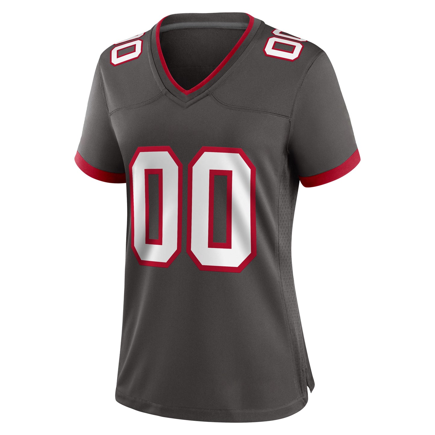 Camiseta de fútbol personalizada para mujer: opciones disponibles: naranja, peltre, rojo o blanco