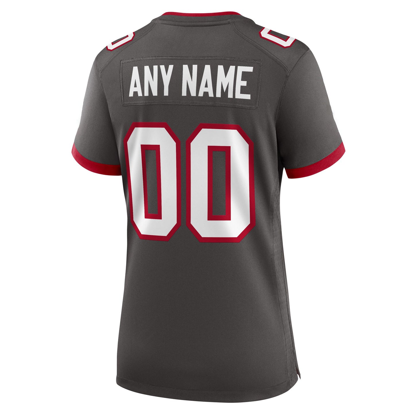 Camiseta de fútbol personalizada para mujer: opciones disponibles: naranja, peltre, rojo o blanco