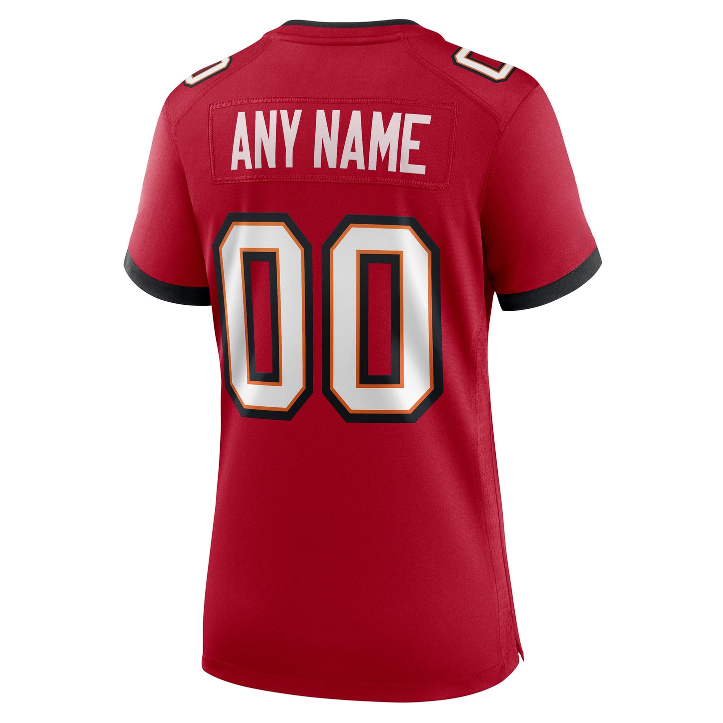Camiseta de fútbol personalizada para mujer: opciones disponibles: naranja, peltre, rojo o blanco