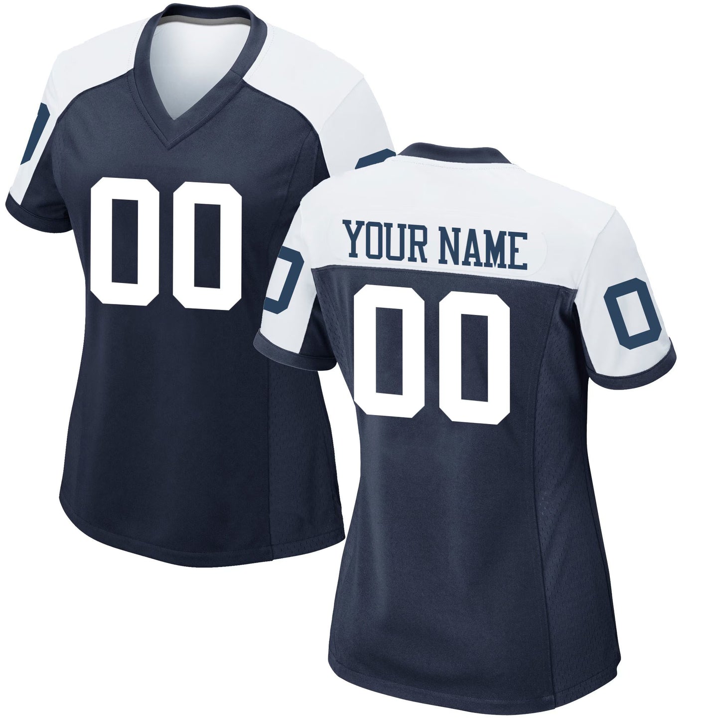 Women’s Embroidered Custom Football Jersey – F006