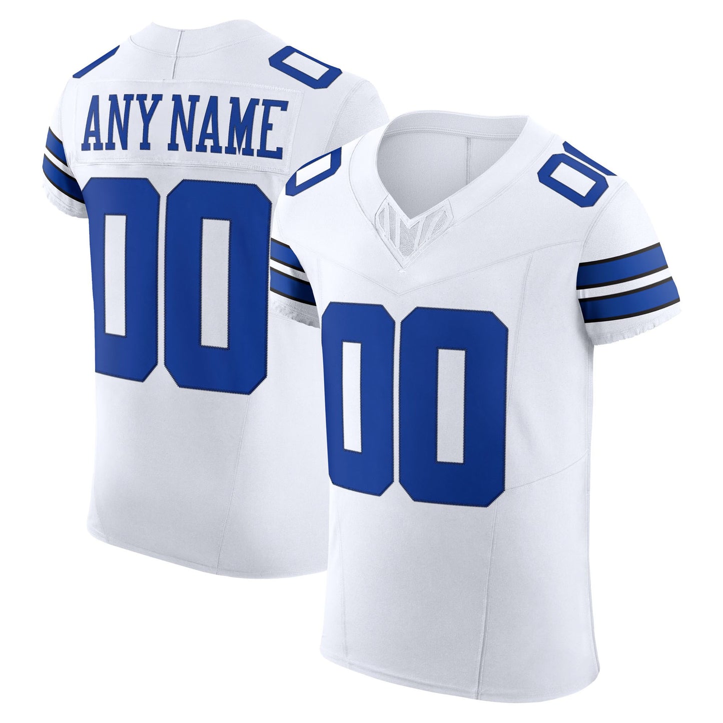 Camiseta de fútbol personalizada de estilo profesional para hombre: material premium, corte atlético y cuello en V.