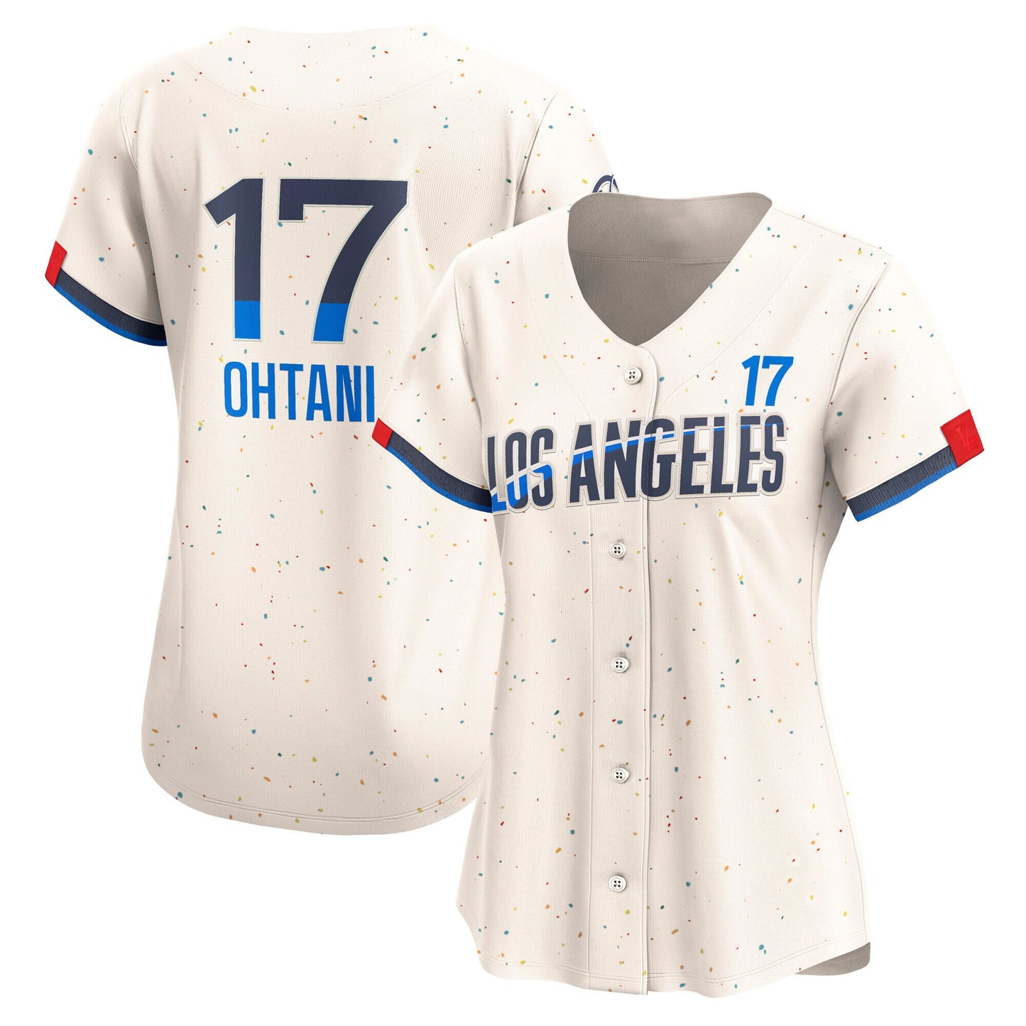 Women’s #17 Embroidered Custom Baseball Jersey - B001