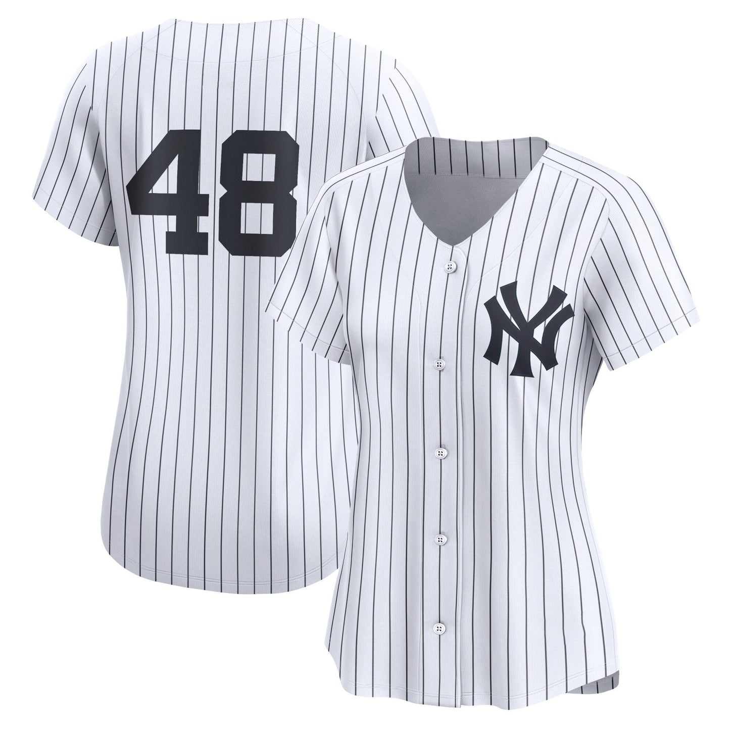 Women’s #48 Embroidered Custom Baseball Jersey - B002