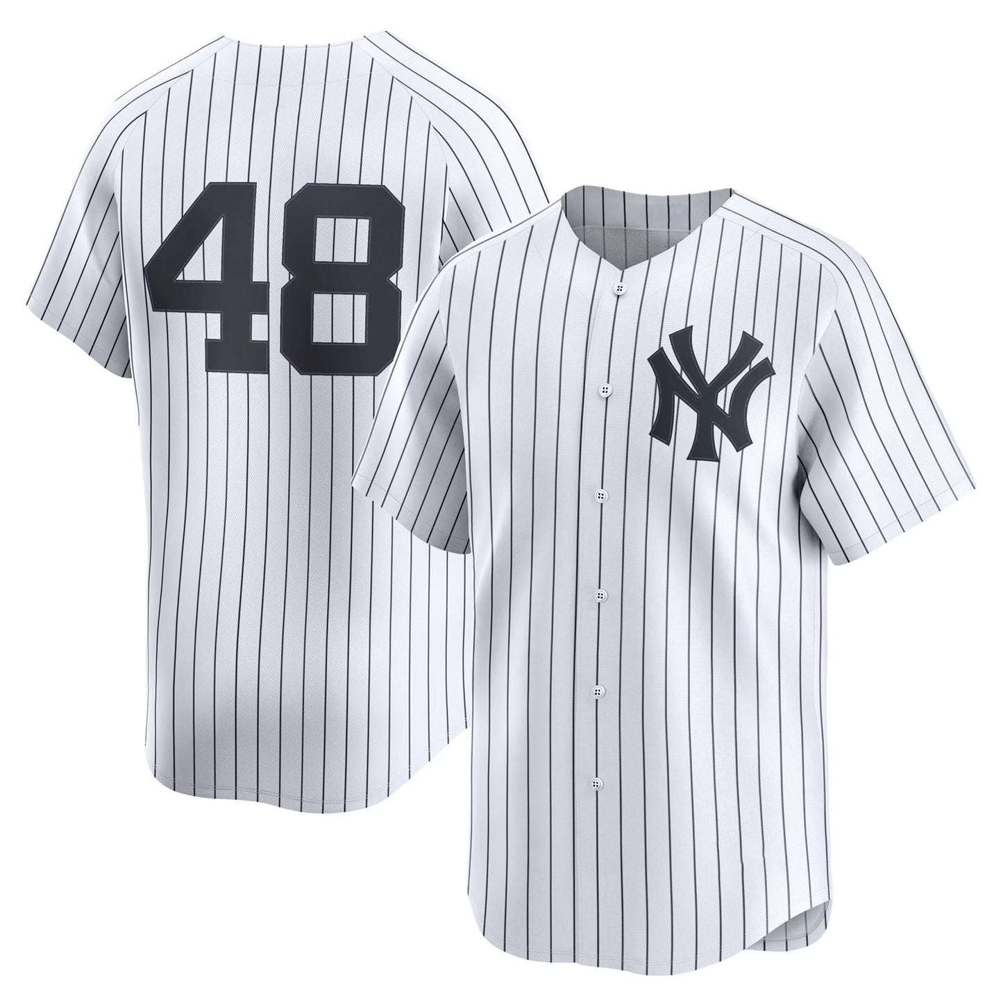 Men’s #48 Embroidered Custom Baseball Jersey - B002