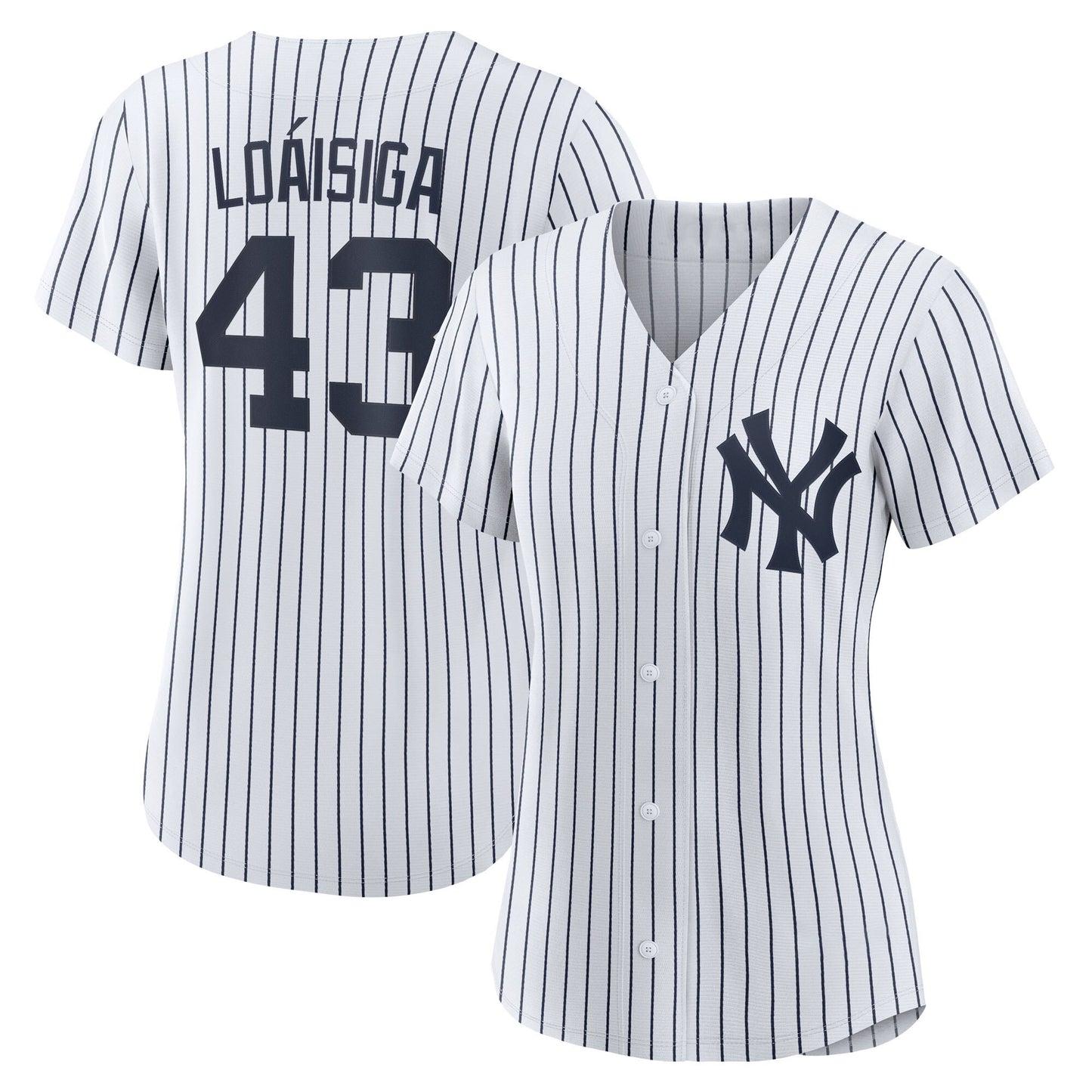 Women’s #43 Embroidered Custom Baseball Jersey - B002