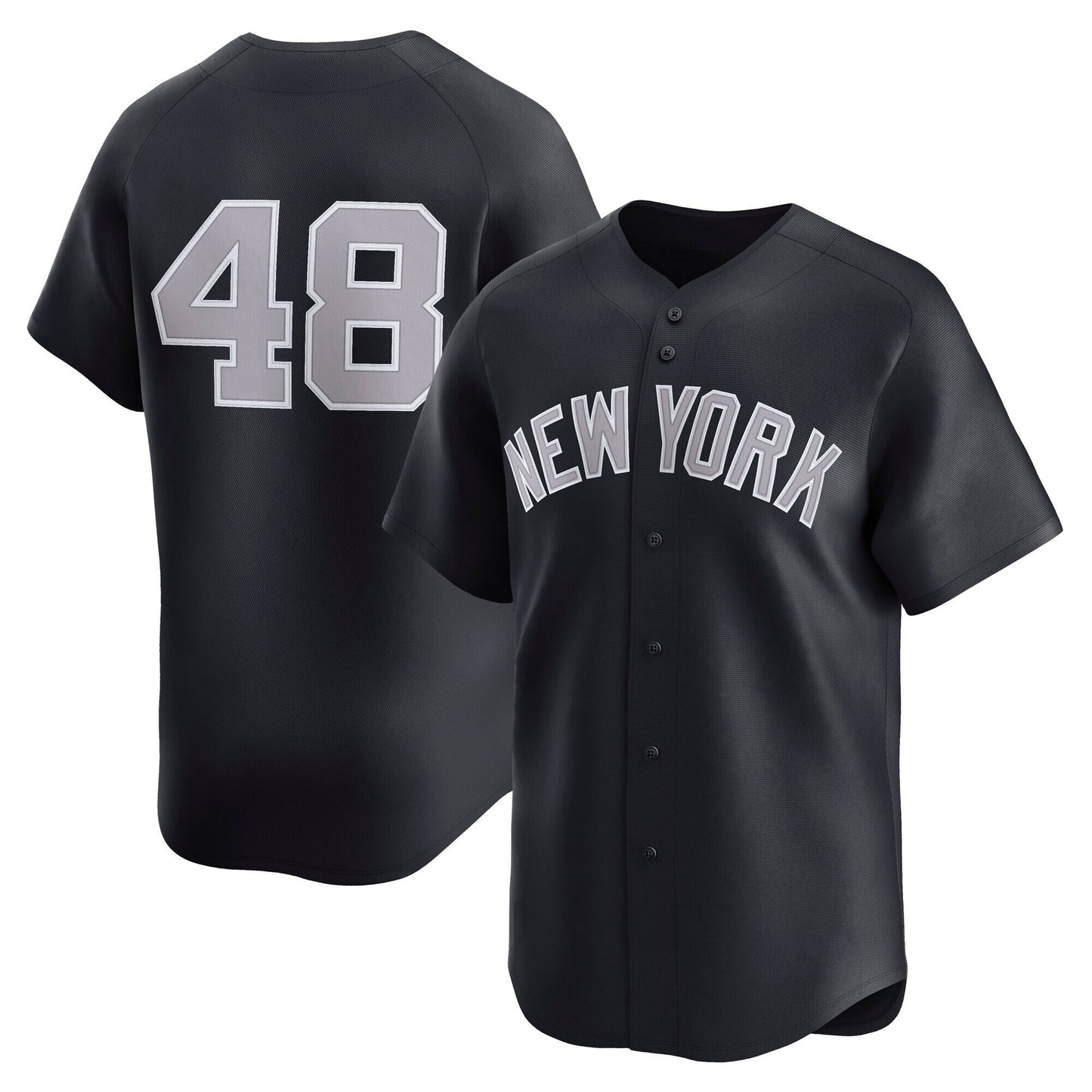 Men’s #48 Embroidered Custom Baseball Jersey - B002