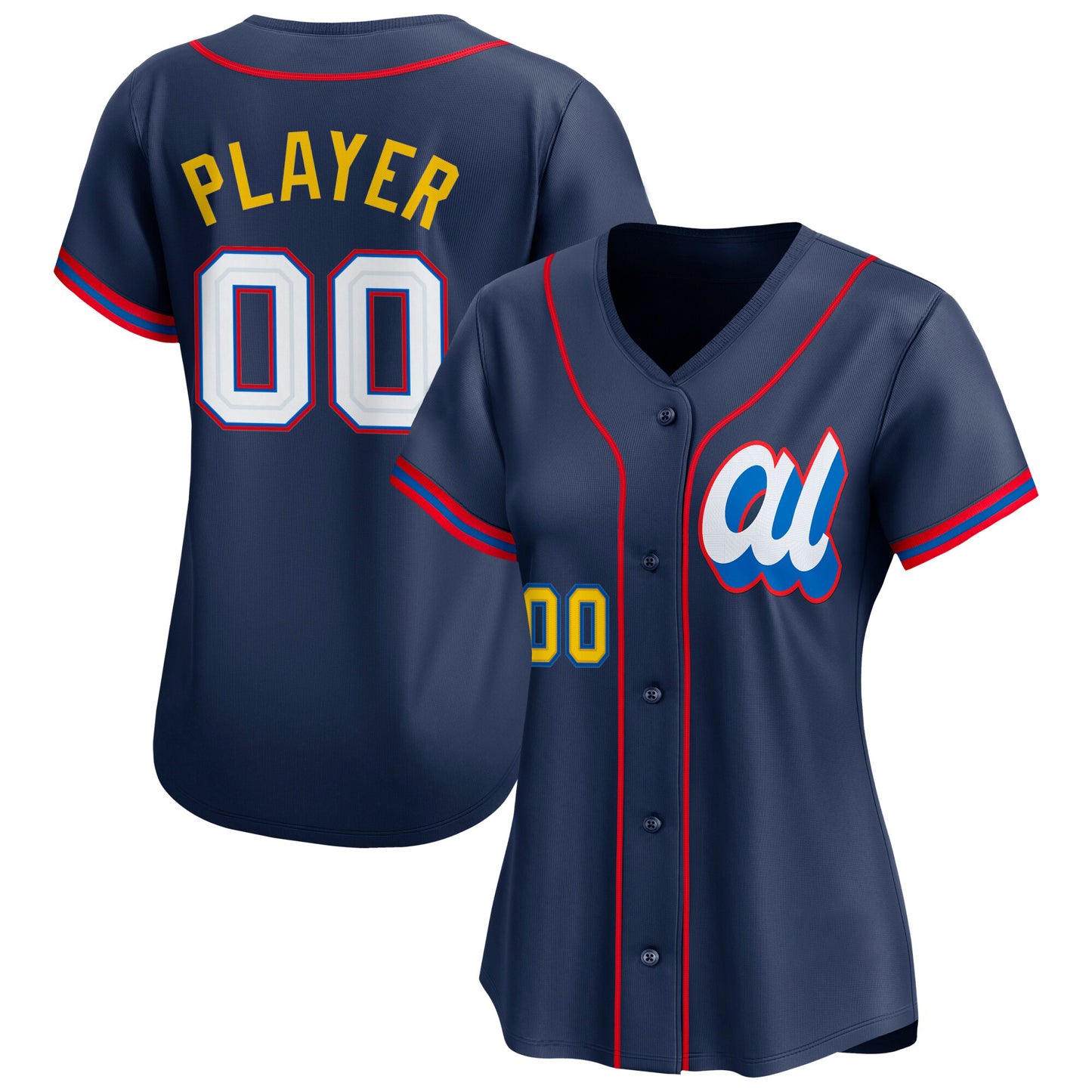 Women’s Embroidered Custom Baseball Jersey - BV002