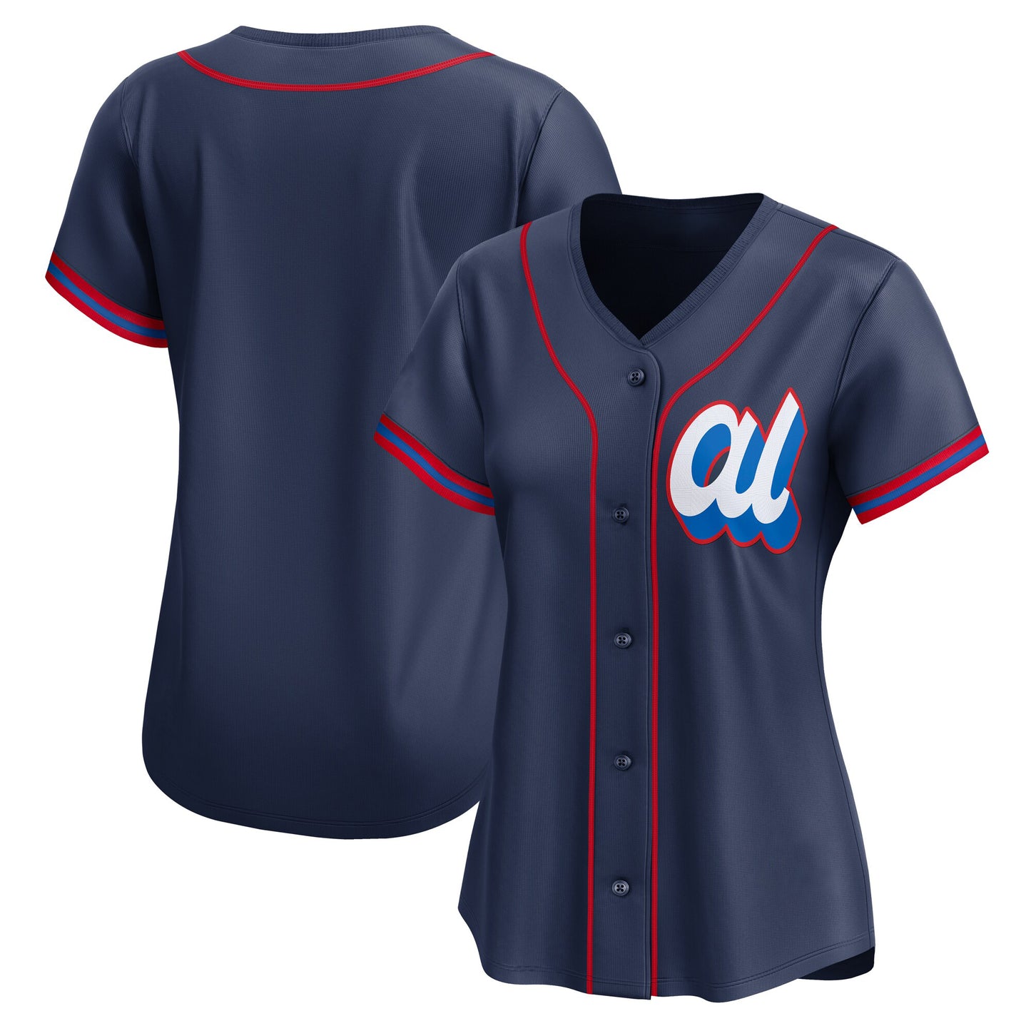 Women’s Embroidered Custom Baseball Jersey - B004
