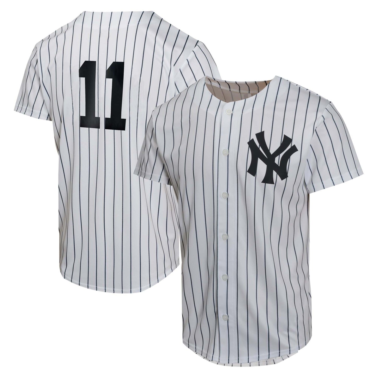 Youth #11 Embroidered Custom Baseball Jersey - B002