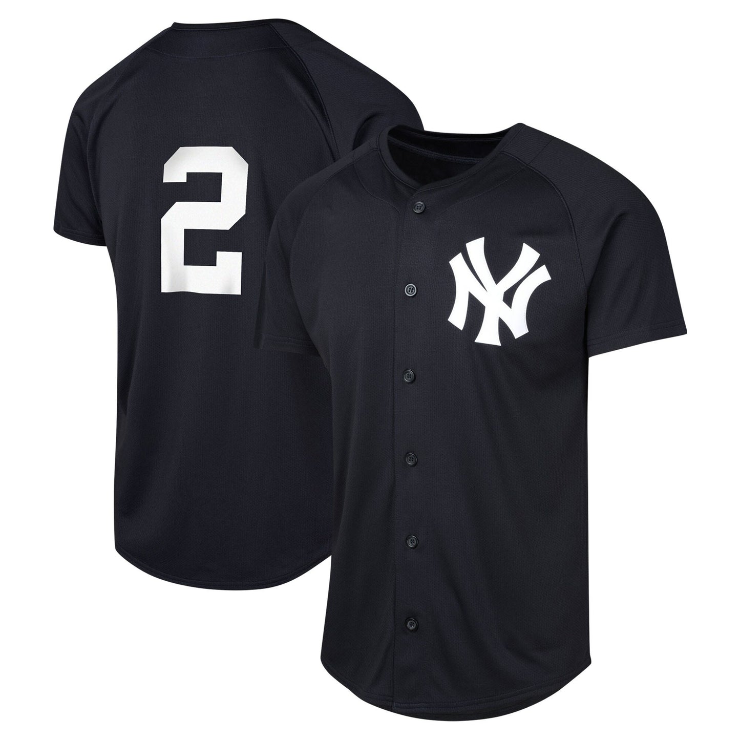 Youth #2 Embroidered Custom Baseball Jersey - B002