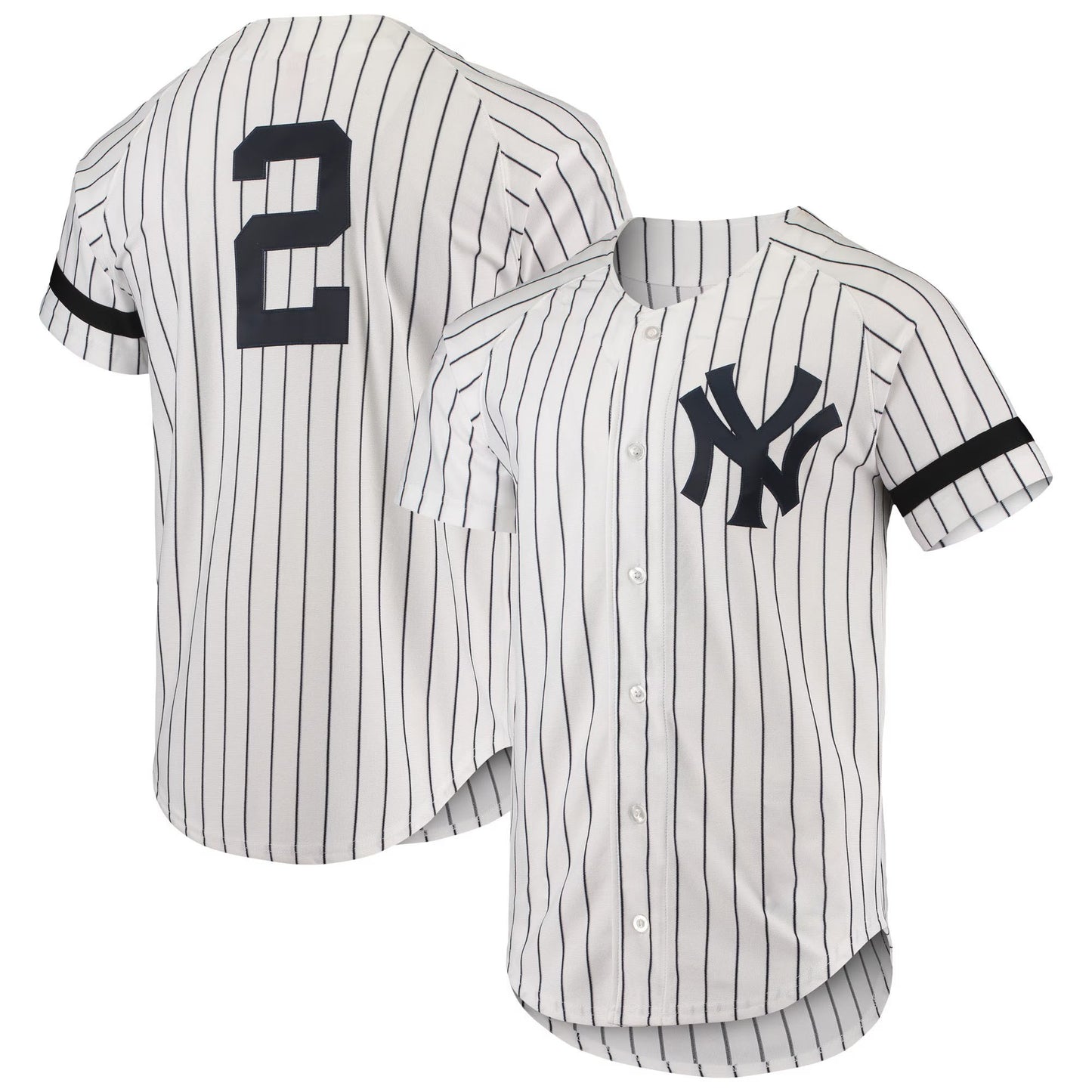 Men’s #2 Embroidered Custom Baseball Jersey - B002