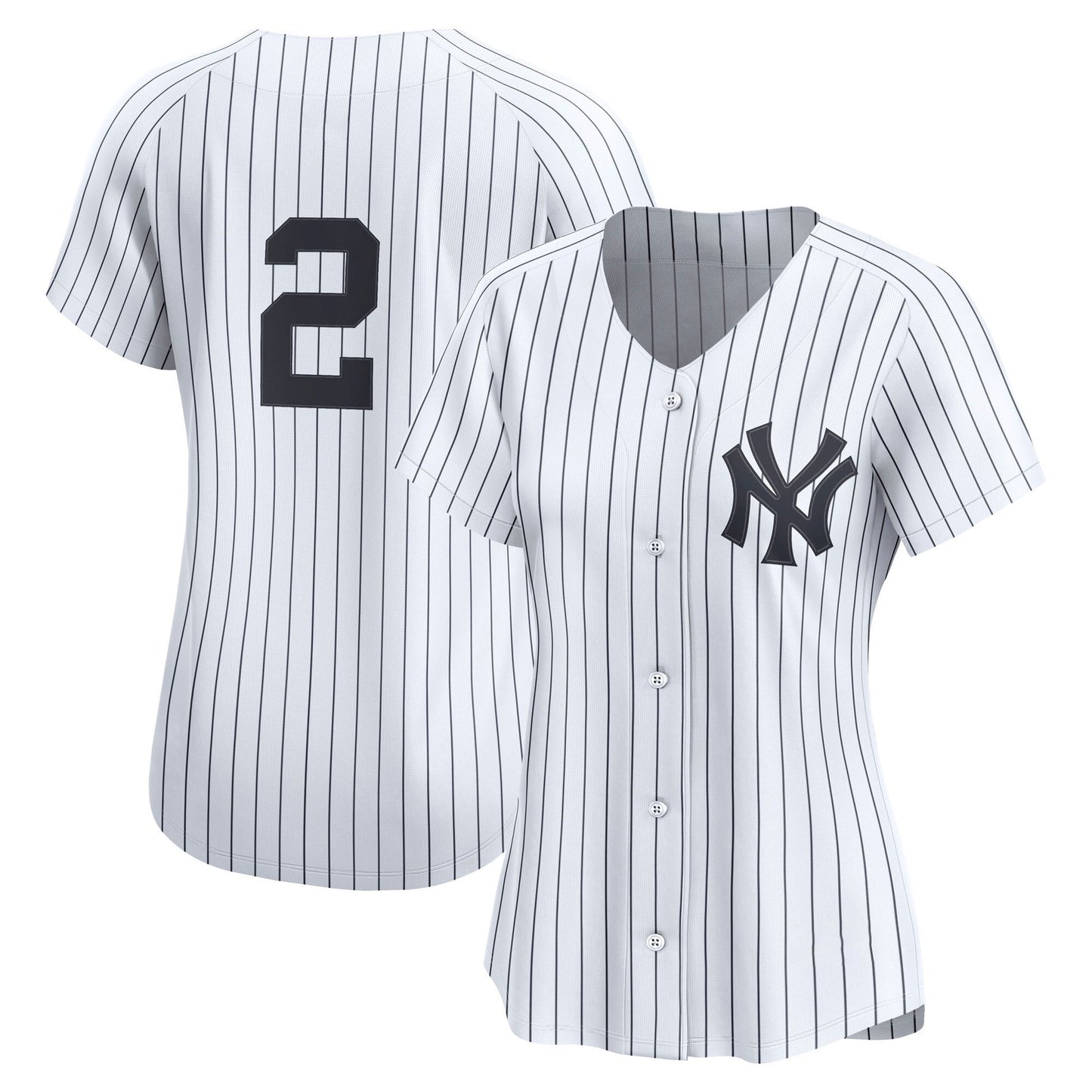 Women’s #2 Embroidered Custom Baseball Jersey - B002