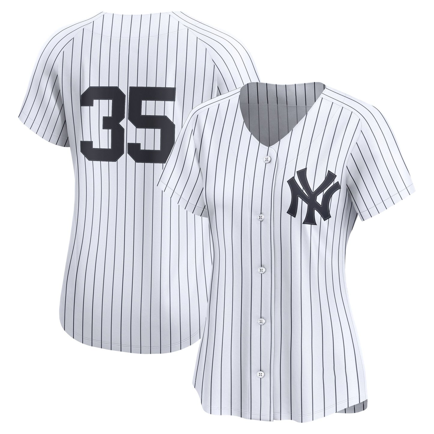 Women’s #35 Embroidered Custom Baseball Jersey - B002