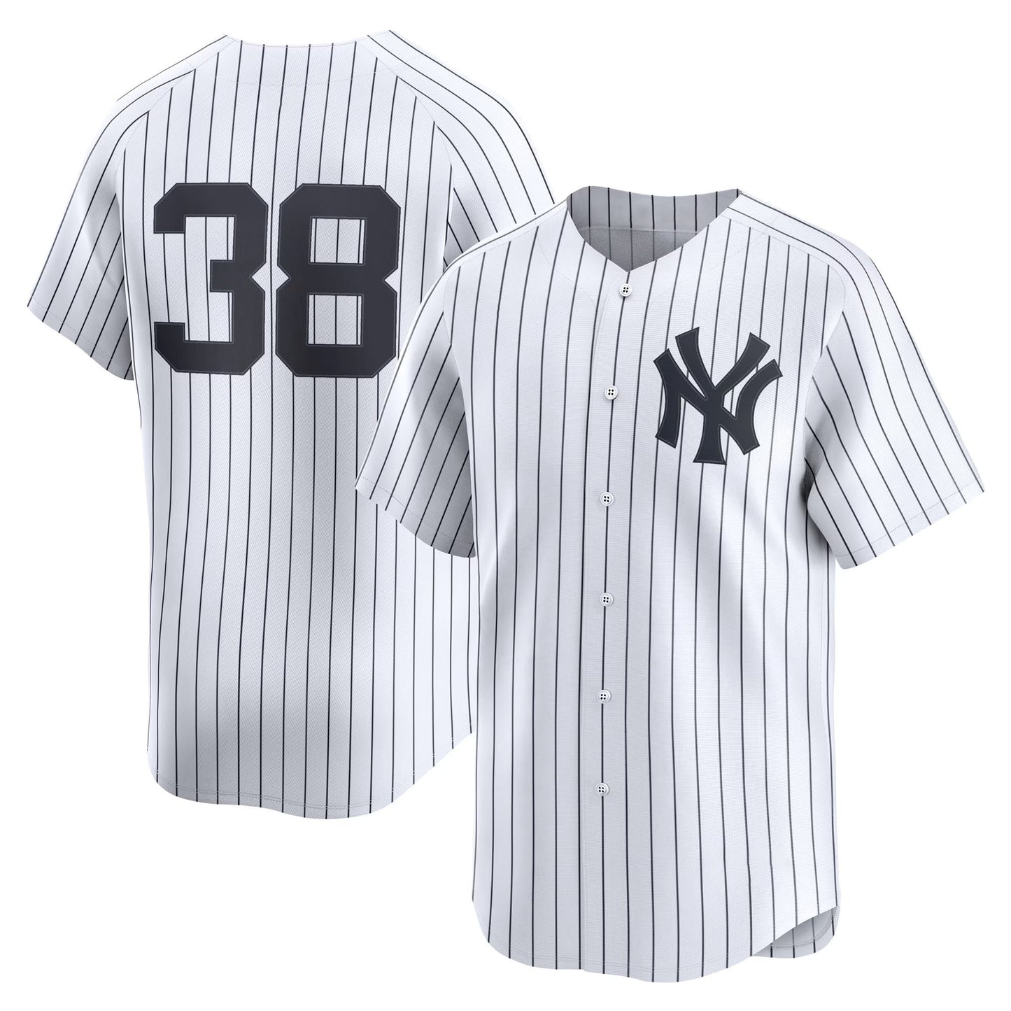 Men’s #38 Embroidered Custom Baseball Jersey - B002