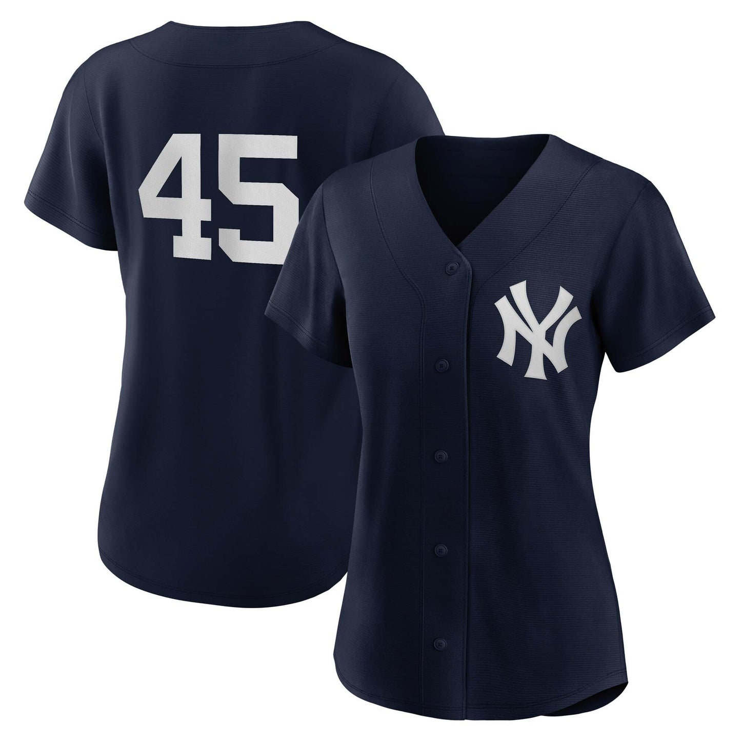Women’s #45 Embroidered Custom Baseball Jersey - B002