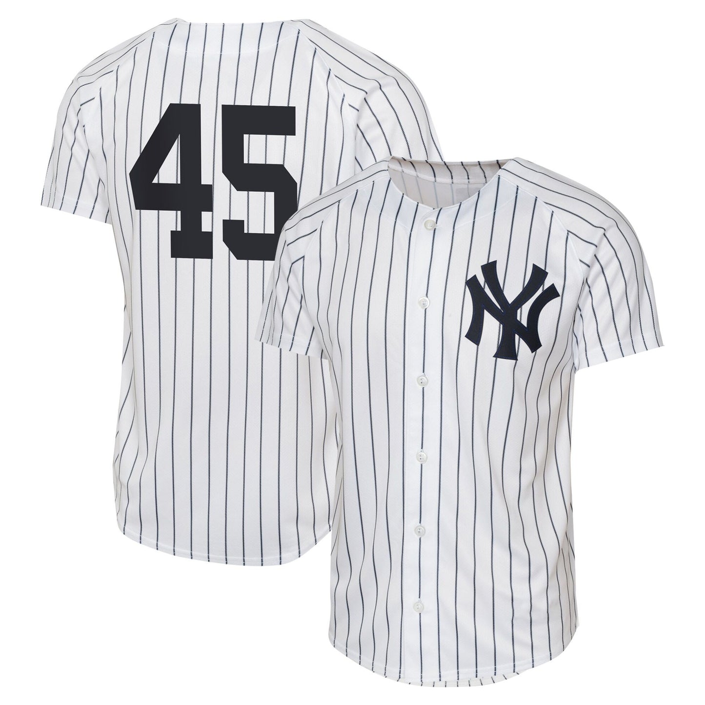 Youth #45 Embroidered Custom Baseball Jersey - B002