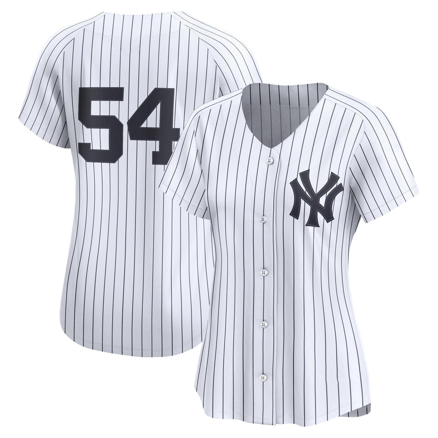 Women’s #54 Embroidered Custom Baseball Jersey - B002