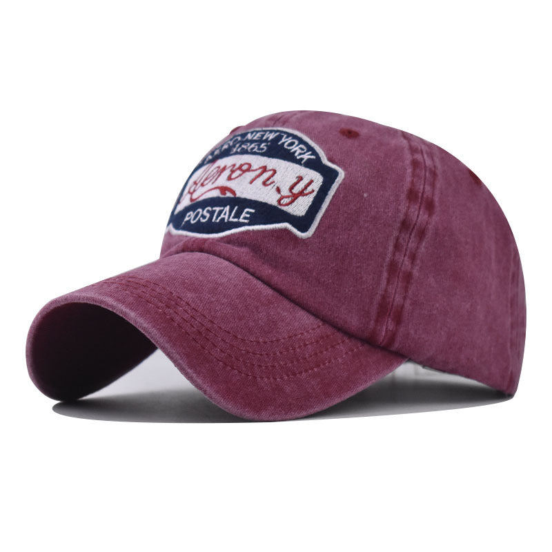 New Cotton Baseball Cap with 1865 Embroidery New York Duckbill Hat Outdoor Sunshade for Men & Women-2202