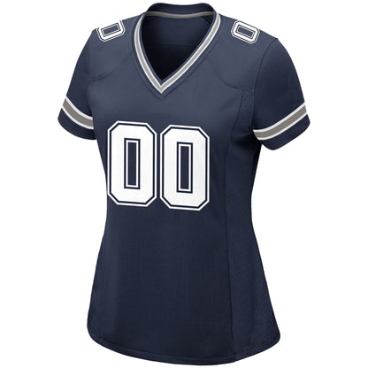 Camiseta de fútbol personalizada para mujer: nombre y número personalizados, corte deportivo, estilo equipo. 