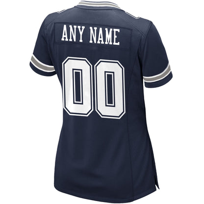 Camiseta de fútbol personalizada para mujer: nombre y número personalizados, corte deportivo, estilo equipo. 