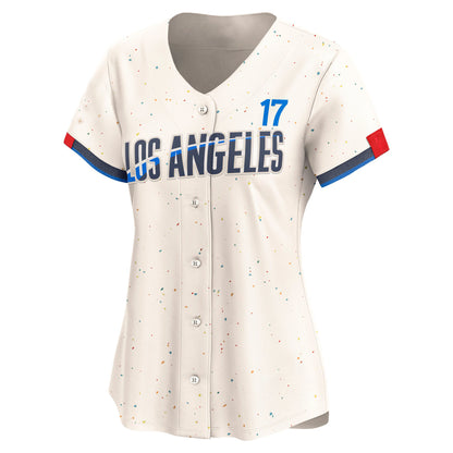 Women’s #17 Embroidered Custom Baseball Jersey - B001