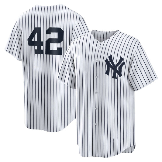 Men’s  #42 Embroidered Custom Baseball Jersey - B002
