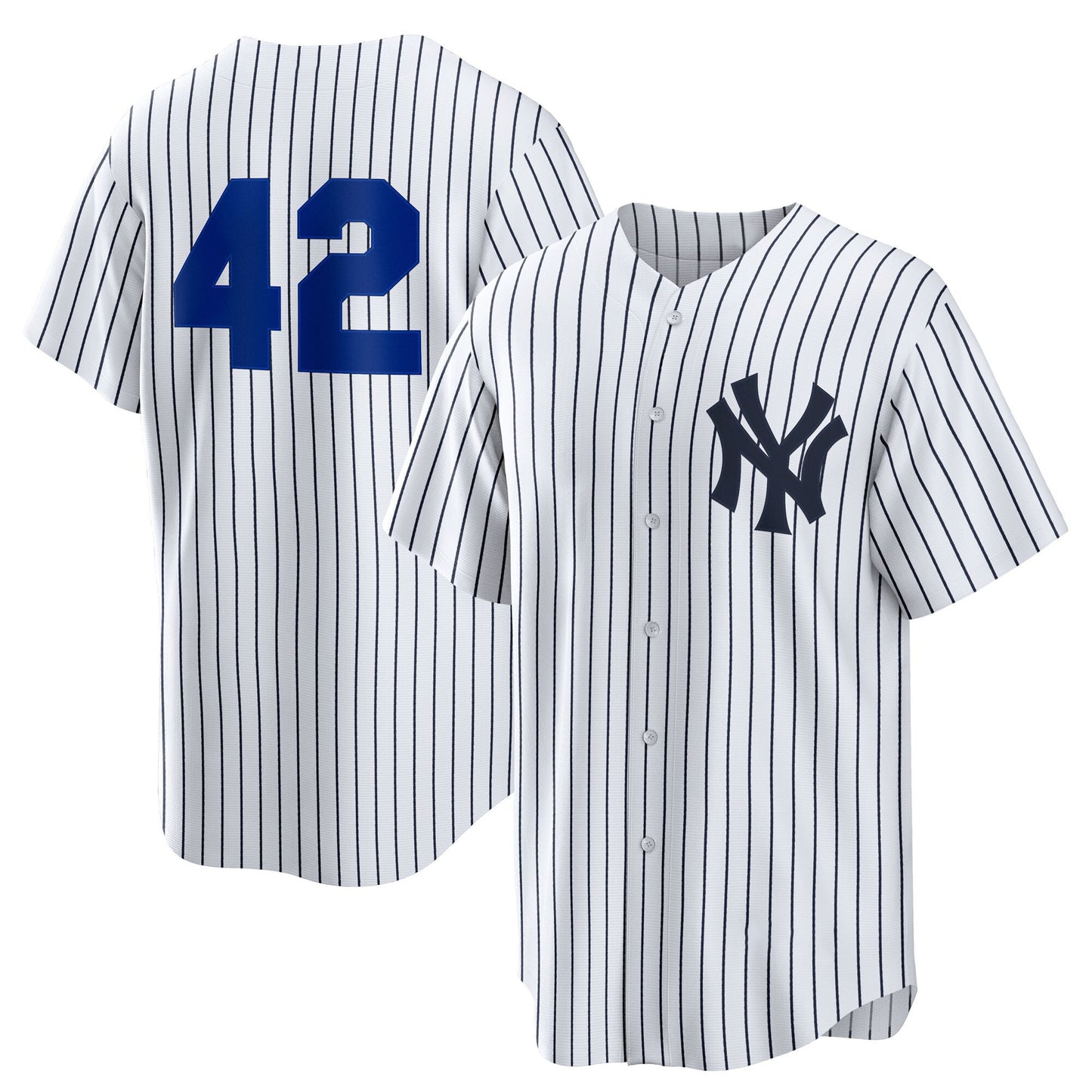 Men’s  #42 Embroidered Custom Baseball Jersey - B002