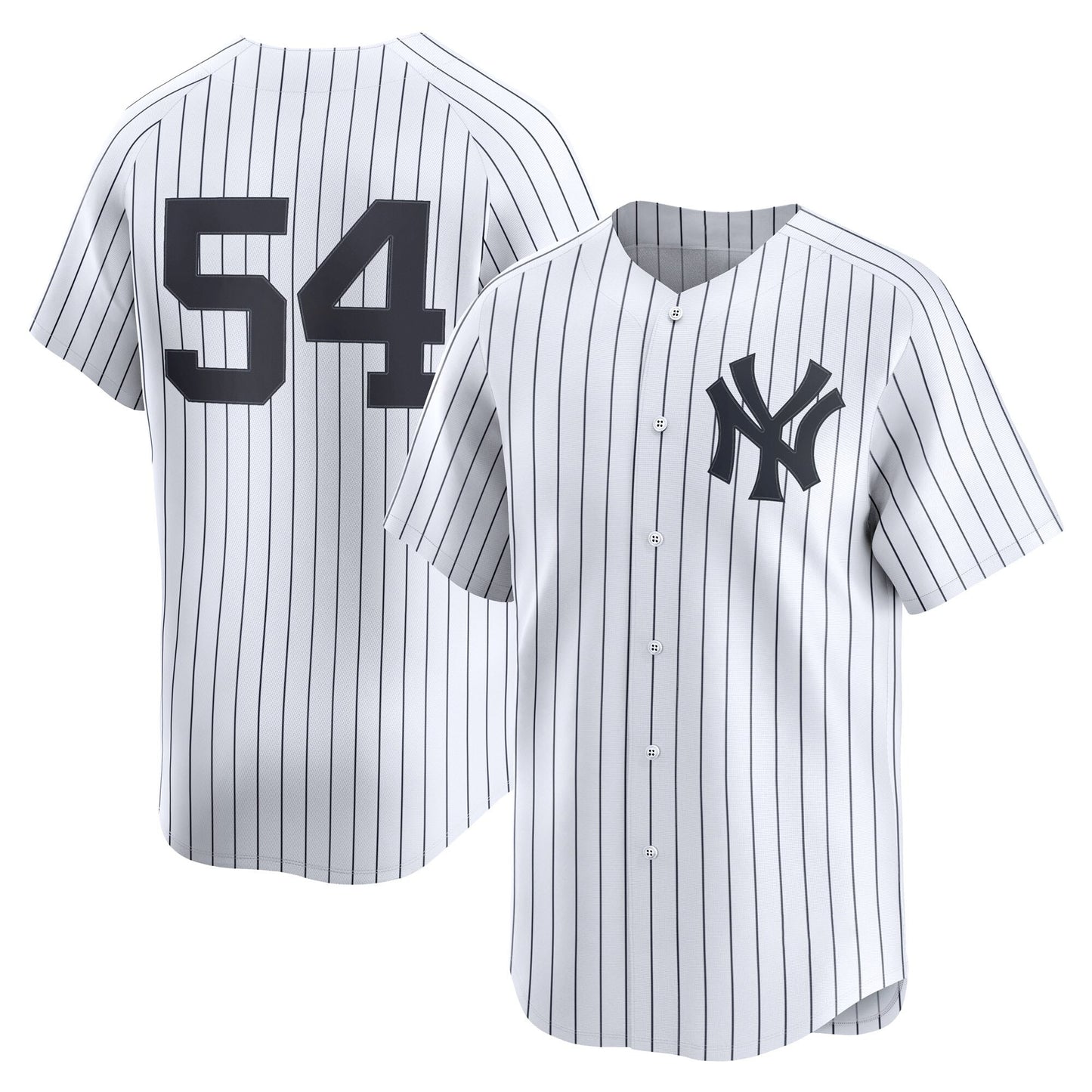 Men’s  #54 Embroidered Custom Baseball Jersey - B002
