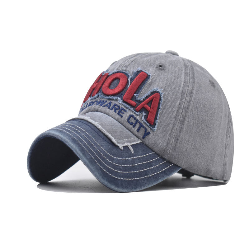 New Summer Mesh Baseball Cap with BHOLA Embroidery Colorblock Design for Men & Women-2050