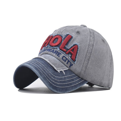 New Summer Mesh Baseball Cap with BHOLA Embroidery Colorblock Design for Men & Women-2050