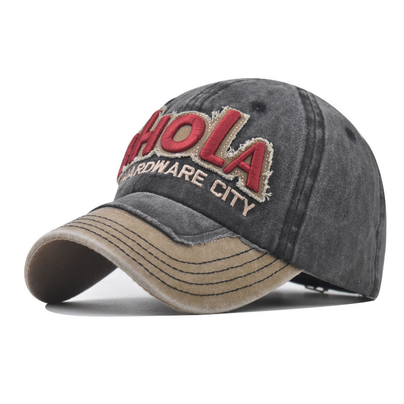 New Summer Mesh Baseball Cap with BHOLA Embroidery Colorblock Design for Men & Women-2050