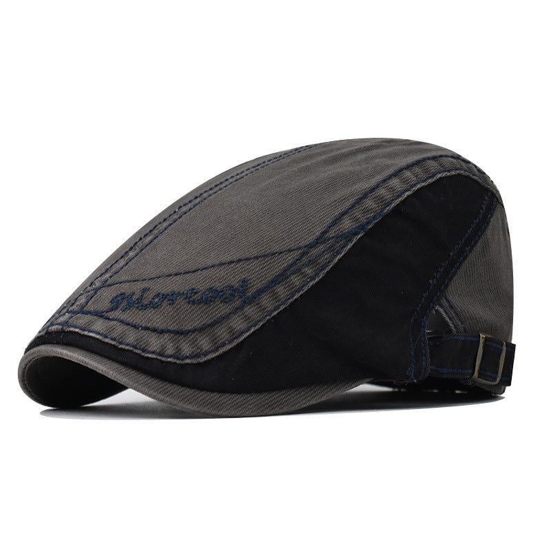 Embroidered Beret Hat Korean Style Fashion Cotton Newsboy Cap Outdoor Travel Cap-1710