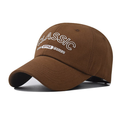 New Cotton Baseball Cap with Classic Letter Embroidery Street Style Duckbill Hat for Men & Women-2067