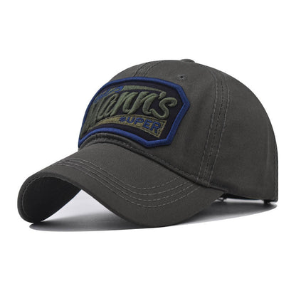 Trendy Marr's Cotton Baseball Cap with Embroidery Duckbill Hat for Men & Women-2083