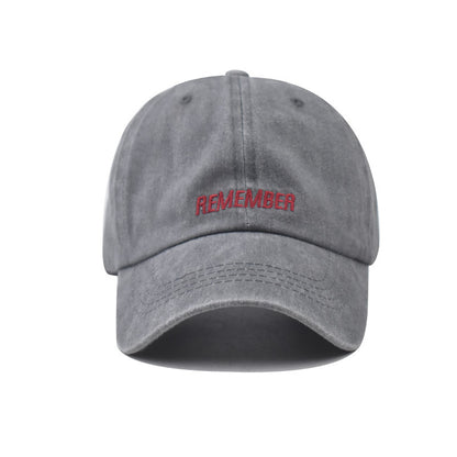Trendy Small Letter Baseball Cap Washed Two-Tone Spliced Duckbill Hat Street Japanese Style for Men & Women-2040