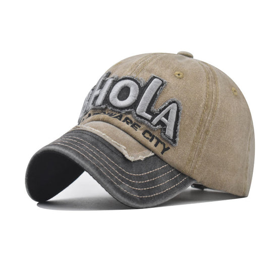 New Summer Mesh Baseball Cap with BHOLA Embroidery Colorblock Design for Men & Women-2050