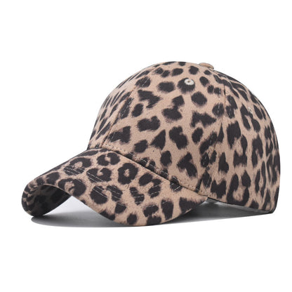 New Spring Summer Leopard Print Cotton Baseball Cap Sun Hat for Men & Women-2036