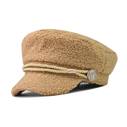 Fashion Navy Style Beret Hat Thin Spring Summer Octagonal Visor Cap British Trend Hat for Women-1821