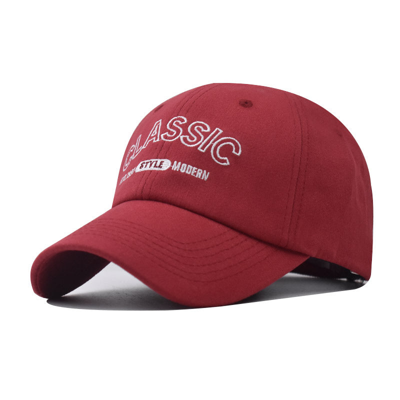 New Cotton Baseball Cap with Classic Letter Embroidery Street Style Duckbill Hat for Men & Women-2067