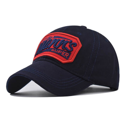 Trendy Marr's Cotton Baseball Cap with Embroidery Duckbill Hat for Men & Women-2083