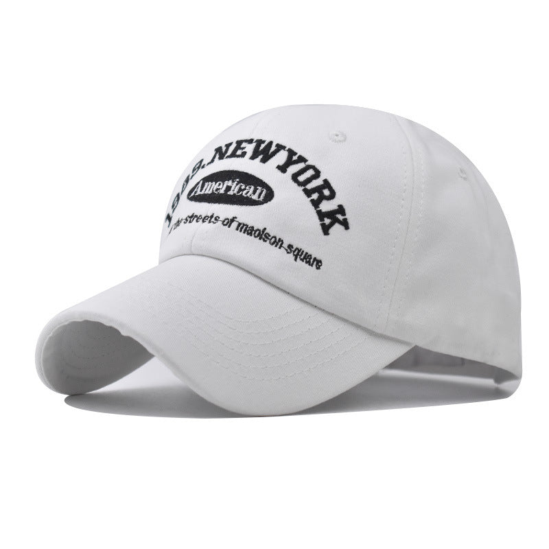 New Cotton Baseball Cap with New York Embroidery Trendy Duckbill Hat for Men & Women-2073