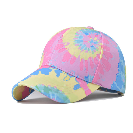 Gradient Color Baseball Cap Unique Print Outdoor Sports Visor Hat for Men & Women-1770